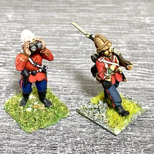 2x 28mm 24th Regiment Of Foot Painted Metal Miniatures Zulu 1879 Wargames #28 - Bild 1 von 4