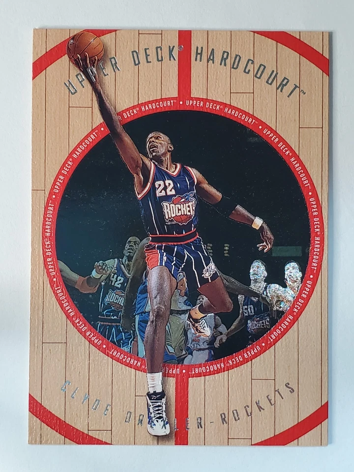 1998 Upper Deck Hardcourt #69 Clyde Drexler ~ Houston Rockets - Image 1 of 2