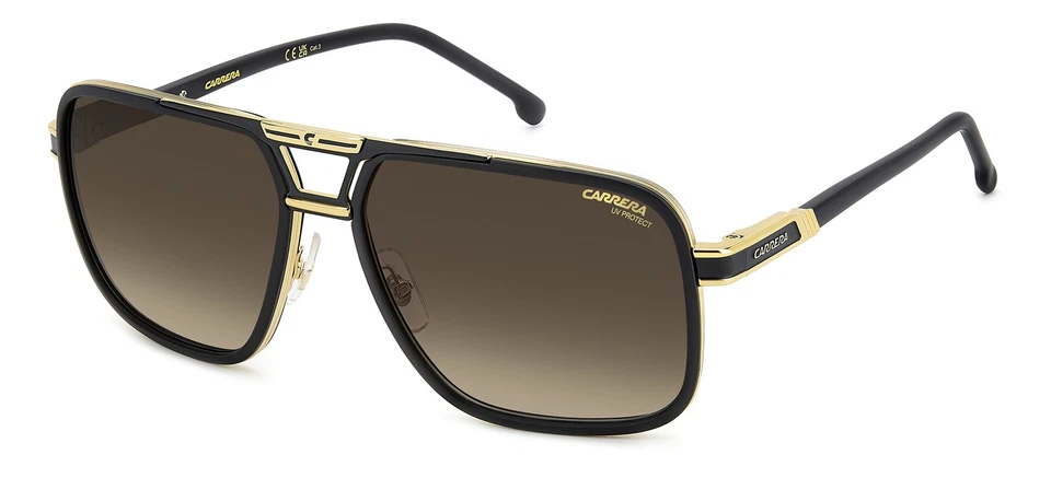 Carrera 1071/S I46 MATTE BLACK GOLD 61/16/145 Men's Sunglasses