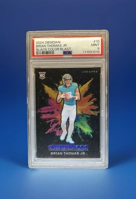 2024 Panini Obsidian - Black Color Blast Brian Thomas Jr. #10 (RC) Foto 1 de 2