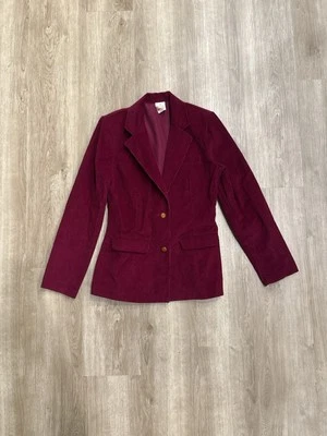 Chaqueta Blazer Vintage Wrangler Juniors Pana Talla 9 Rojo Granate Años 70 Y2K Retro Foto 1 de 4