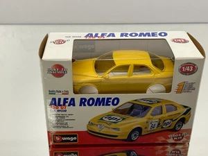 BBURAGO 49230 ALFA ROMEO 156 GT API -YELLOW 1:43- UNBUILT METAL KIT IN BOX - Picture 1 of 4