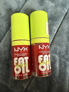 LOT OF 2 NYX FAT OIL LIP DROP LIP OIL #FOLD05 NEWSFEED 0.16fl oz - Picture 1 of 2