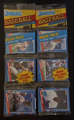 1991 Topps Baseball Factory Sealed Rack Pack - Image 1 of 2