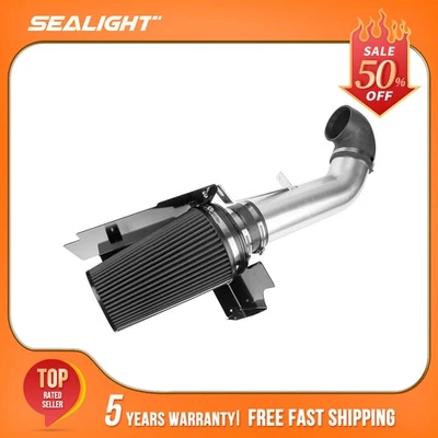 Cold Air Intake Kit + black filter fits Chevrolet Silverado 1500 / 1500 HD 4inch - Image 1 of 4