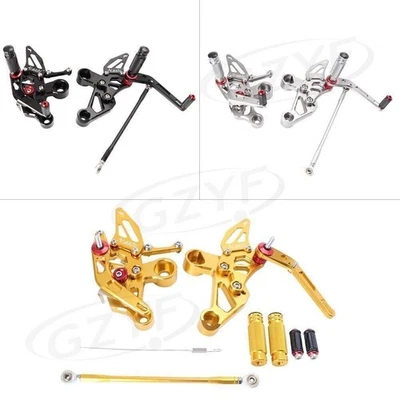 For Yamaha MT-09 FZ-09 2014 2015 2016 2017 Adjustable Rearset Footpegs Kit - Image 1 of 4