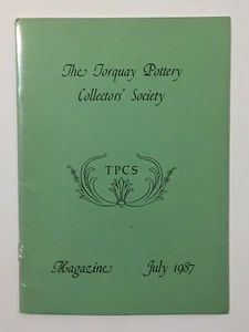 Vtg Torquay Pottery Collectors Society Magazine July 1987 TPCS Made In England - Picture 1 of 10