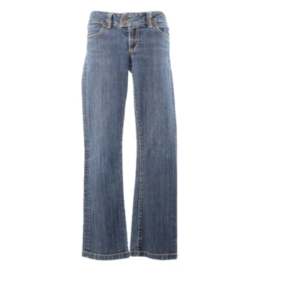 Jean Serfontaine Talla 26 x 30 Azul Denim 2" Cremallera Algodón Lycra Foto 1 de 4