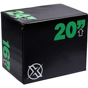 16"/20"/24" Medium Soft Plyo Jump Box Home Gym Squat Fitness Equipment Foam - Picture 1 of 4