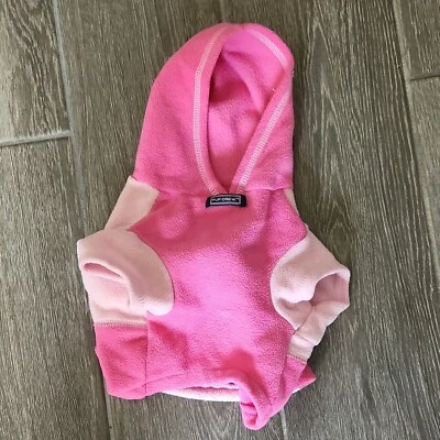 Pup crew Girl Dog Small Pink Fleece JACKET SIZE SMALL  POLYESTER USED - Image 1 of 3