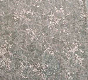 Sharon Kessler for Concord Fabric 46"X56" Green Background W/Cream Foliage - Picture 1 of 3