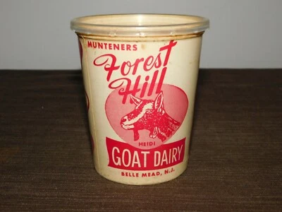 LONE PINE FARMS MUNTENERS FOREST HILL GOAT DAIRY BELLE MEAD NJ  CHEESE CUP - Image 1 of 4