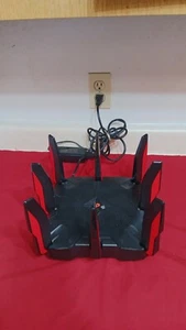 TP-LINK Archer AX1000 Tri-Band Wi-Fi 6 Gaming Router - Black/Red - Picture 1 of 6