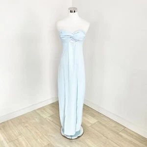Maurie And Eve Northern Sky Maxi Dress Strapless Backless Sky Blue Size 6 New - Picture 1 of 10