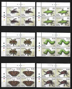 COOK ISLANDS - 2014 MNH "Mariposas, Insectos - ENTOMOLOGÍA" ¡Bloque de Cuatro!!!! - Imagen 1 de 2
