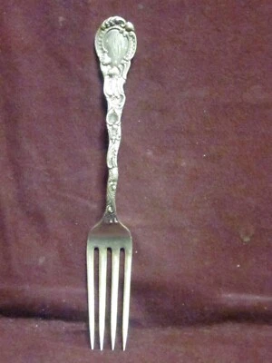 Tenedor de cena Durgin Sterling LOUIS XV 7 5/8" Monograma AGI? Foto 1 de 4