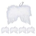 5 Pieces Feather Hanging Wing Pendant Lovely Christmas Hanging Decorations for