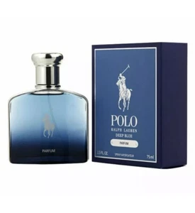 Ralph Lauren Polo Deep Blue 2.5 Oz-75 ML Eau De Parfum Spray NEW No Cello - Picture 1 of 3