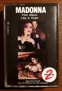 Madonna: First Album / Like A Virgin (2 on 1) - 1987 Australian Cassette Tape - Picture 1 of 5