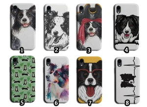 Funda Teléfono Border Collie Collies Perro Perros Cachorro Blanco y Negro Colie Gif - Imagen 1 de 1