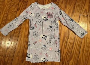 Girls Pajama Night Gown - Purple Long Sleeve “Reach For The Stars” Panda, Size 6 - Picture 1 of 3