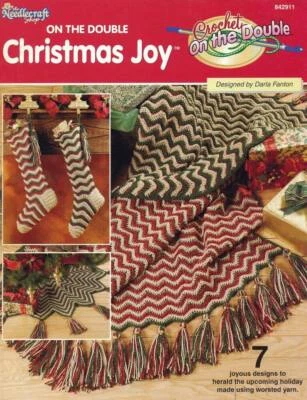 NEW THE NEEDLECRAFT SHOP ON THE DOUBLE CHRISTMAS JOY 7 DESIGNS OOP 2001 - Image 1 of 2