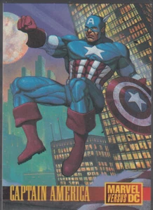 CAPTAIN AMERICA 1995 Fleer/Skybox Marvel Versus DC Batman Promo Marvel Comics - Picture 1 of 2
