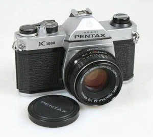 Lente PENTAX Asahi K1000 manual 35 mm SLR cámara fotográfica 50 mm 1:1,7 - Imagen 1 de 9