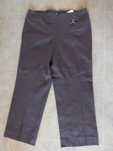 Westport Pants Women’s 14 Brown Comfort Waistband Capris NEW - Imagen 1 de 3