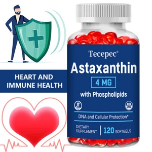 Astaxanthin 4mg with Phospholipids - Premium Supplement | Heart & Eye Health - Picture 1 of 12