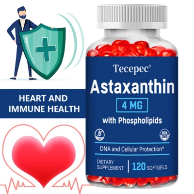 TECEPEC Astaxanthin 4 mg mit Phospholipiden – Herz- und Augengesundheit