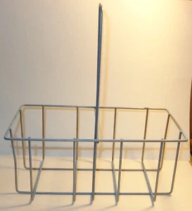CESTINO PORTA FILO METALLICO VINTAGE PER LE TUE 2 BOTTIGLIE LATTINE OLIO O BARATTOLI - Foto 1 di 8