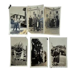 Antique Photo Lot 1920's Couple Dorothy Daggett Ecton George Buck San Diego CA - Picture 1 of 14