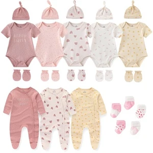 Ruliby New Born Clothes Cotton Layette Gift Outfit Set Baby Girl Clothing and... - Picture 1 of 7