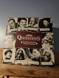 Das Spiel der Zitate. Spiel mit Zitatkarten in Schachtel.  - Bild 1 von 5