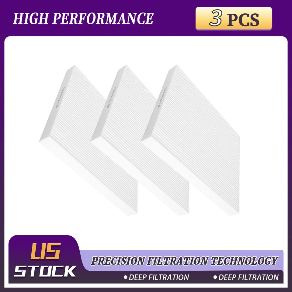 3X Cabin Air Filter For 2003 2004-2013 Cadillac CTS Cadillac SRX Cadillac STS - Image 1 of 4