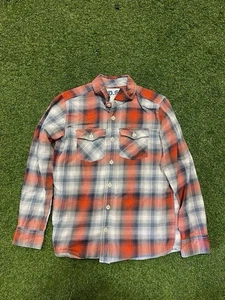 P.S. From Aéropostale Shirt Boys 14 Multi Plaid Boxy Flannel Cotton Button-Up - Picture 1 of 5