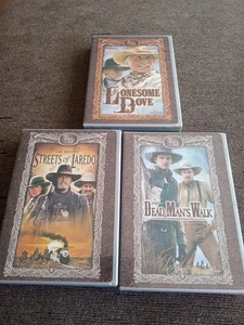 3 DVD Collection Lonesome Dove Streets Of Laredo Dead Mans Walk 6 Discs - Picture 1 of 4