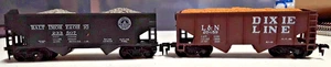 HO Scale Baltimore & Ohio #233507 & Dixie Line #20459 2-Bay Hopper No Box (HH194 - Picture 1 of 10
