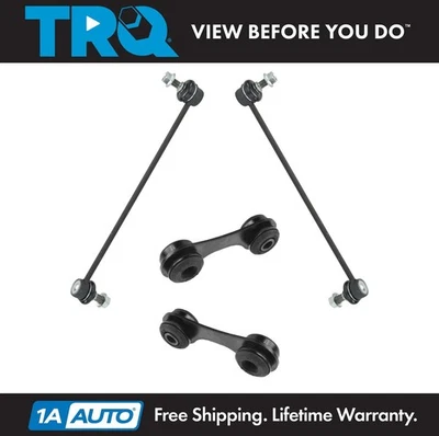 TRQ Kit de 4 Piezas Estabilizador Barra estabilizadora Extremo Eslabón Delantero Trasero Derecha para Saab 9-3 Nuevo Foto 1 de 4