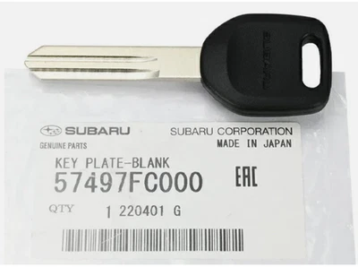 SUBARU Genuine OEM FORESTER IMPREZA OUTBACK Blank Key Plate 57497FC000 - 1pc - Image 1 of 3