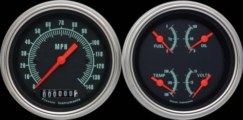 classic instruments g stock series 2 gauge set tach new gs02slc - Image 1 of 1