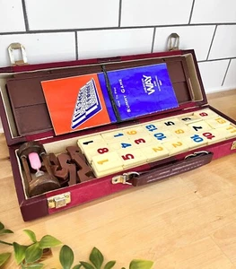 Vintage Rummy Game Faux Leather Case *Read* - Picture 1 of 5