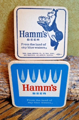 Hamm's Beer Coaster... Años 60... St. Paul Mn. Foto 1 de 3