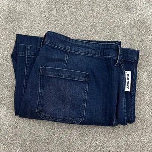 Old Navy Extra High Rise Wide Leg Blue Denim Jeans Women’s Size 22 NEW - Picture 1 of 17