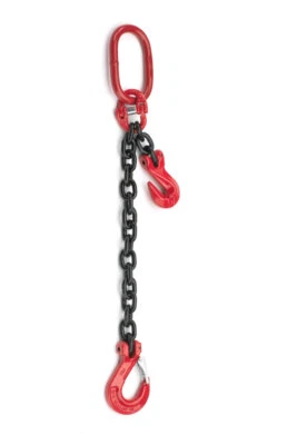 WOLL-SCHAF 1-Strang-Kettengehänge GK8 (Grad 80) - 5 Meter - 6-8 mit Verkürzungshaken