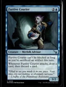 2024 MTG MKM Furtive Courier U Foil Creature #59 - Picture 1 of 2