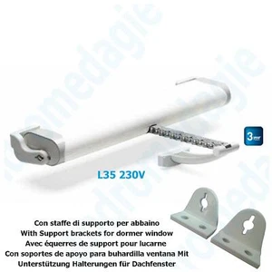 LIWIN 350N 230V WHITE + SUPPORT BRACKETS FOR DORMER WINDOW WHITE Roofs windows - Imagen 1 de 11
