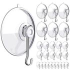 Suction Cup Hooks 27 Pack, 2.5'' Suction Cup Hooks for Glass Window Shower Ba...