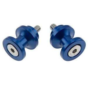 8mm Slider CNC Blue For Honda Suzuki GSXR CBR Rhino Swingarm Stand Spools Lift - Picture 1 of 3